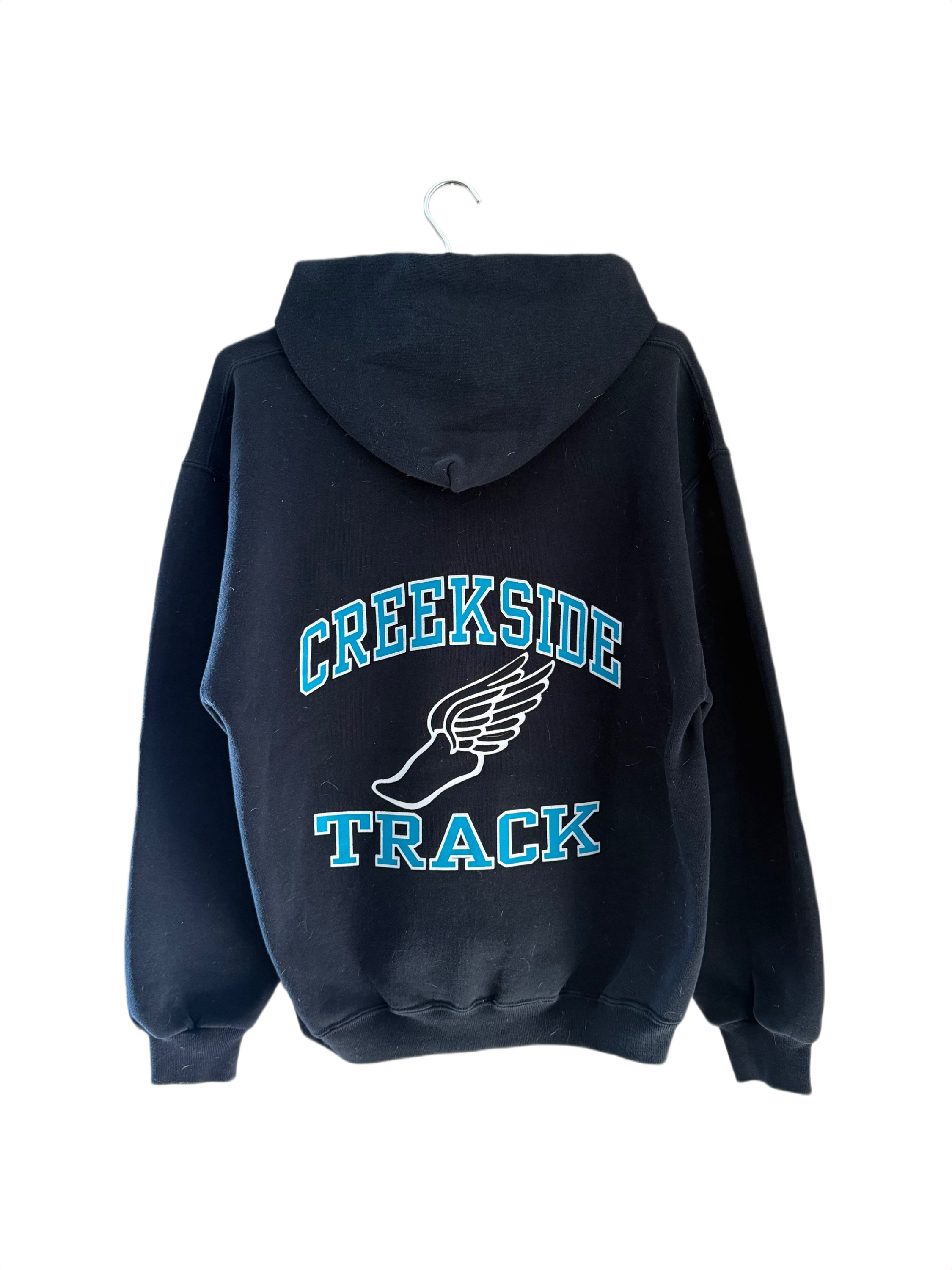 Black “Creekside Track” Russell Hoodie