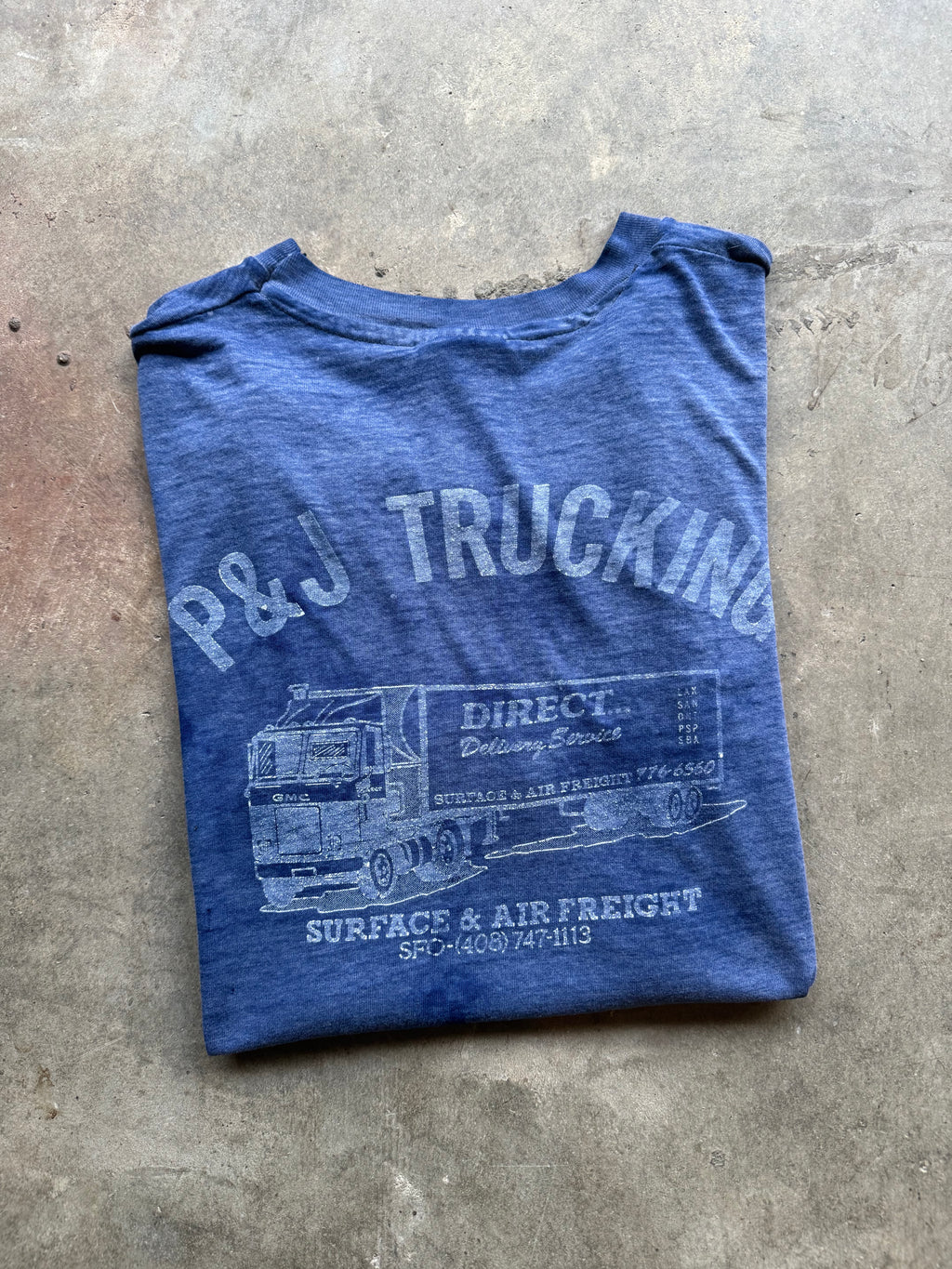 Faded & Distressed Trucking Tee