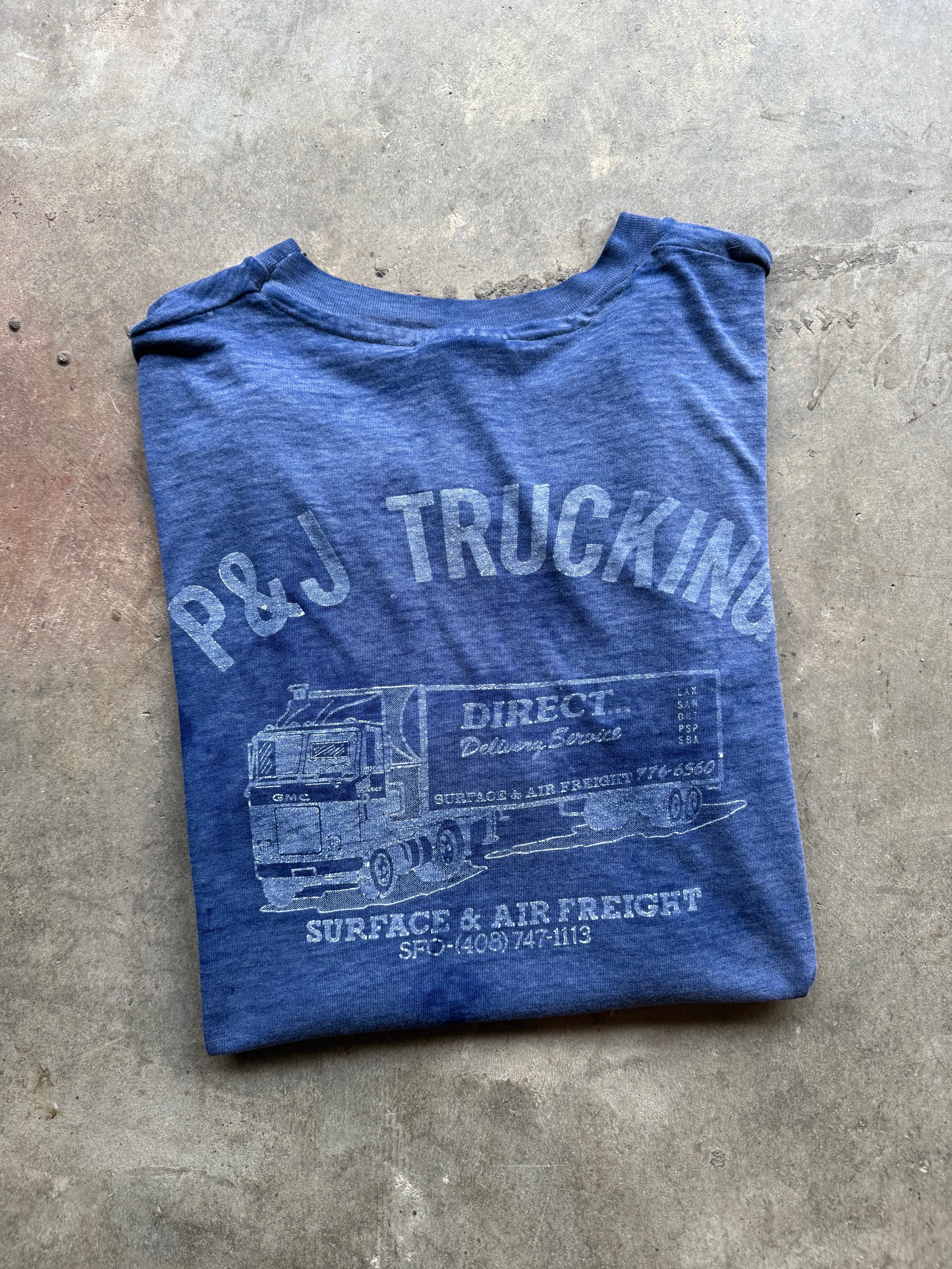 Faded & Distressed Trucking Tee