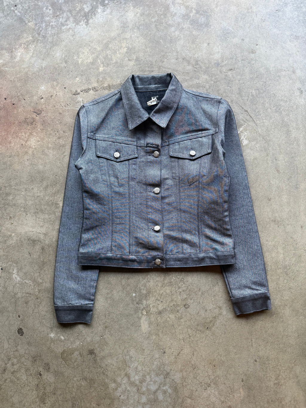 Silver Denim Femme Jacket