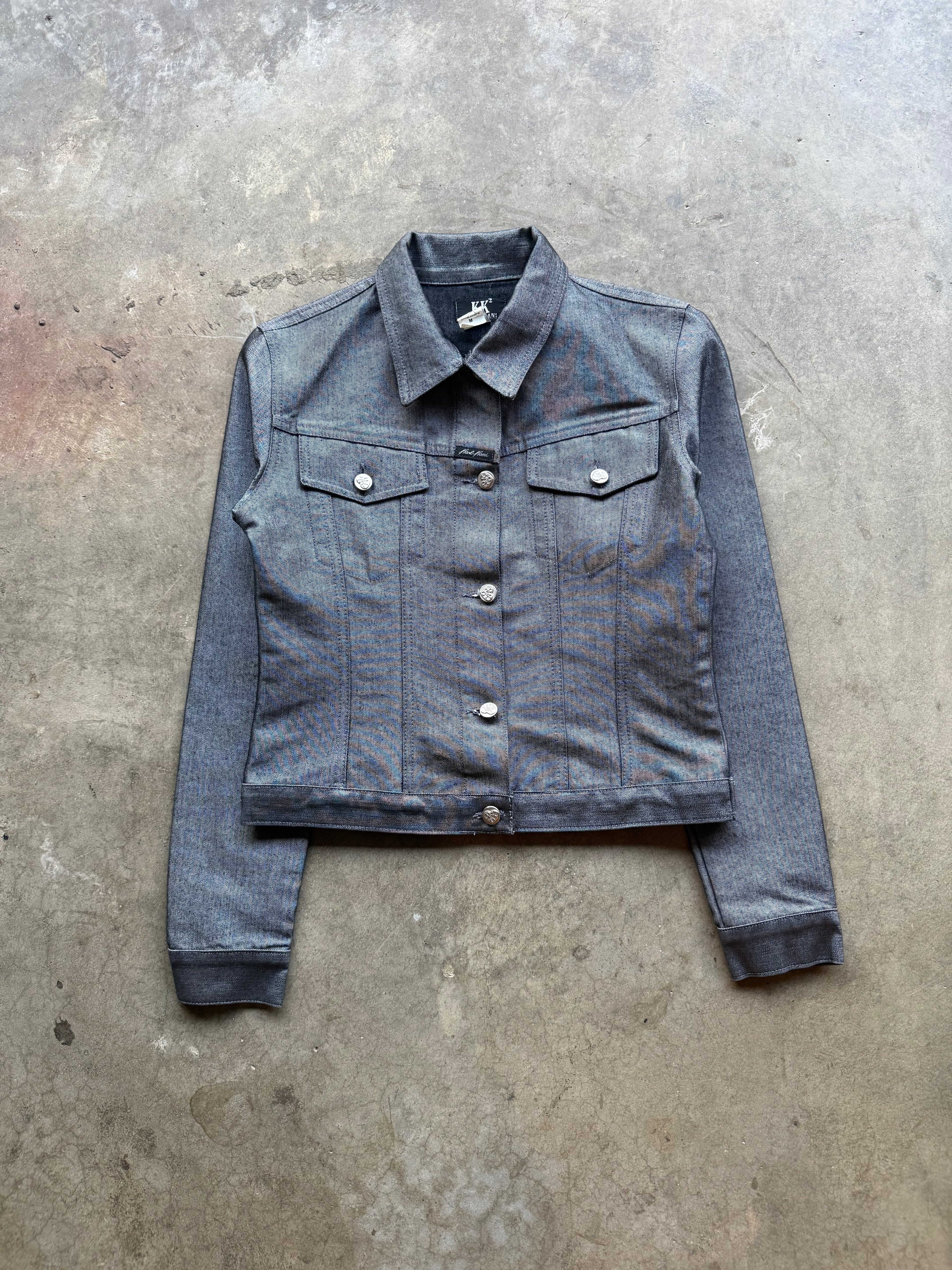 Silver Denim Femme Jacket