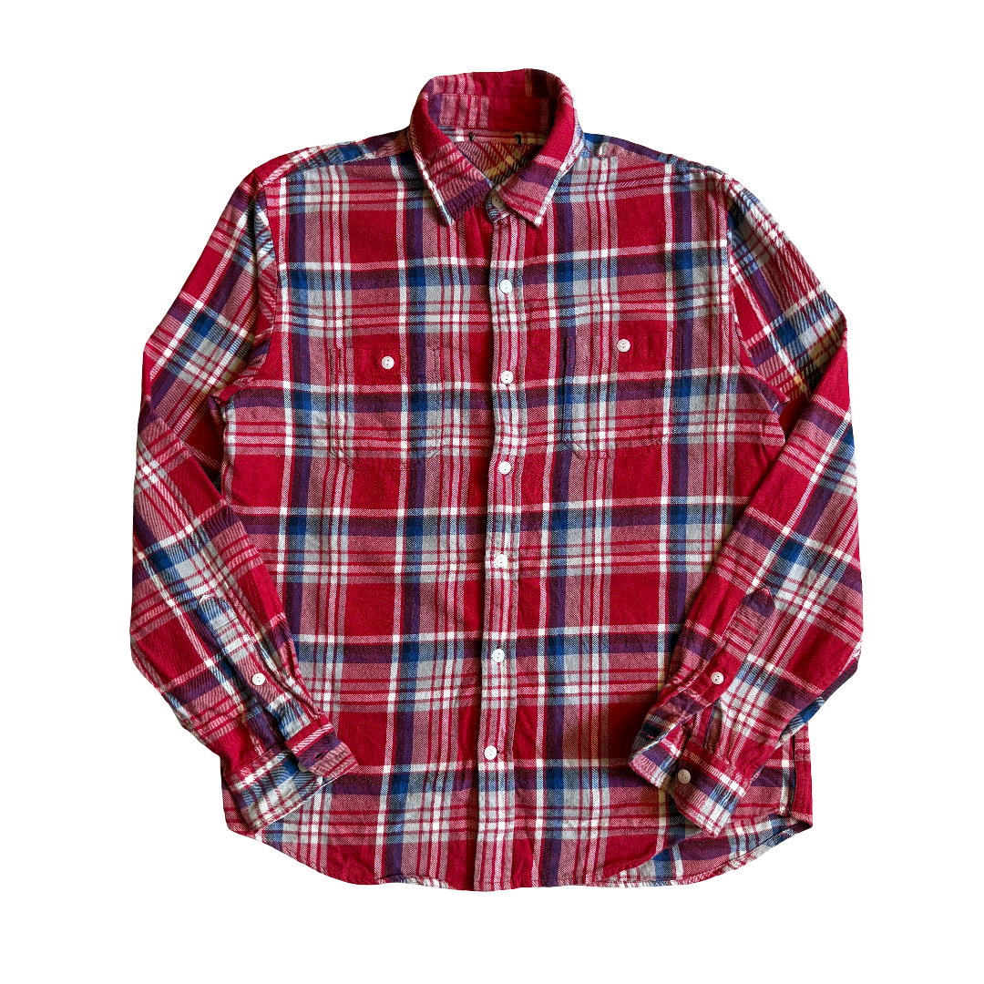 Red/Blue Cotton Flannel