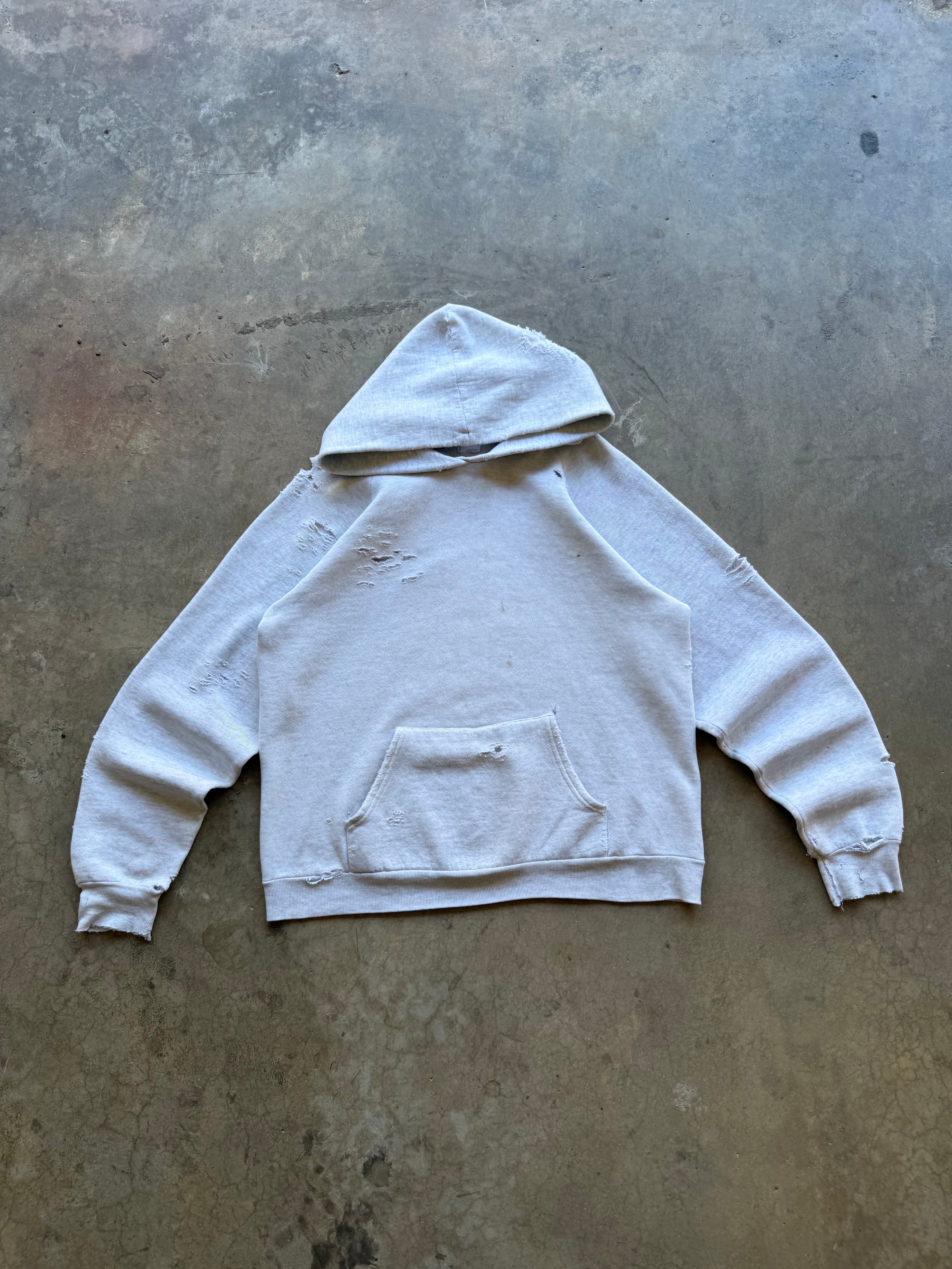 Thrashed Grey Hoodie