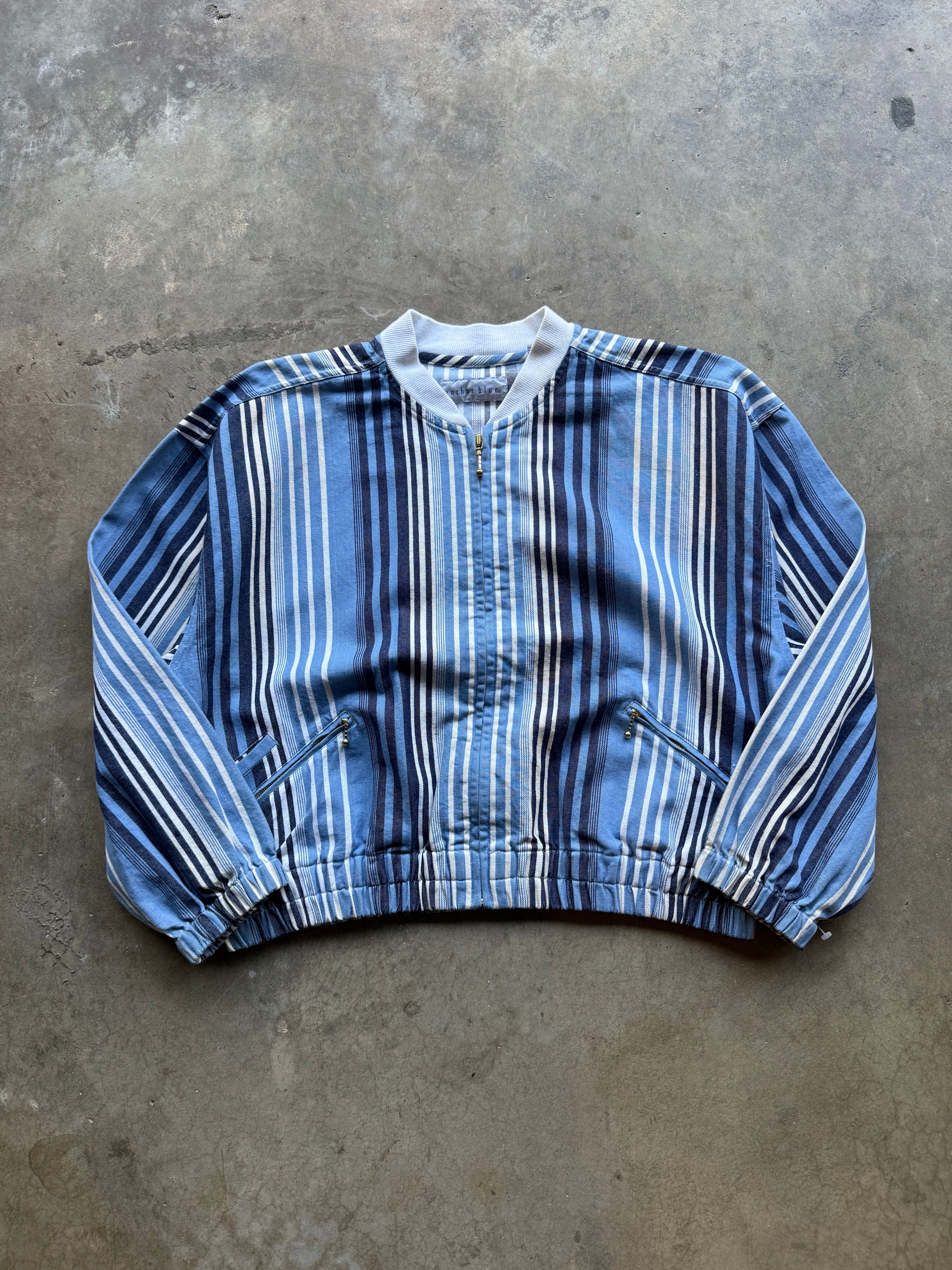 Anchor Blue Striped Jacket