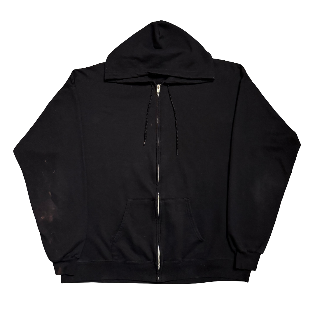 Black Zip-Up Hoodie