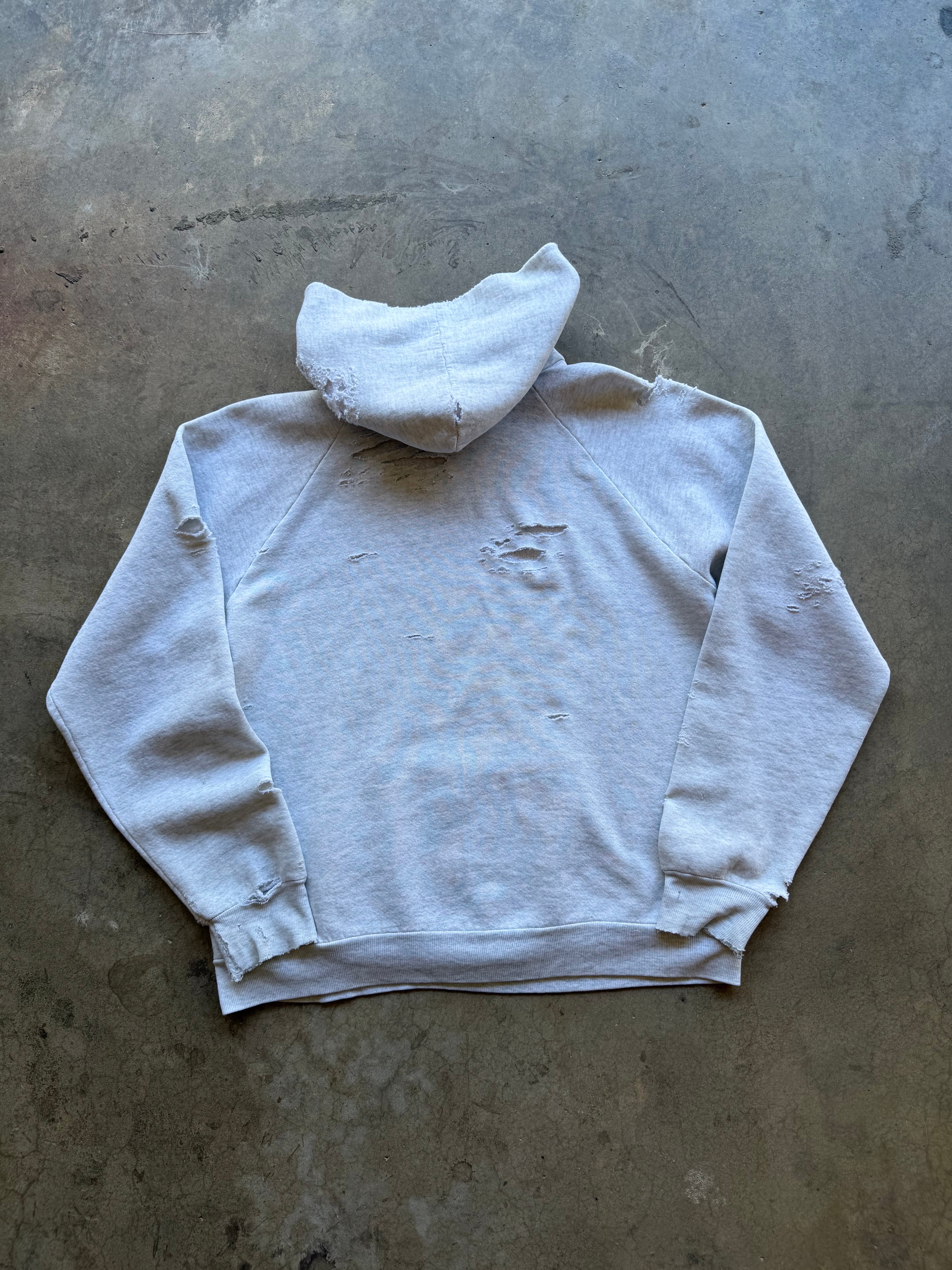 Thrashed Grey Hoodie